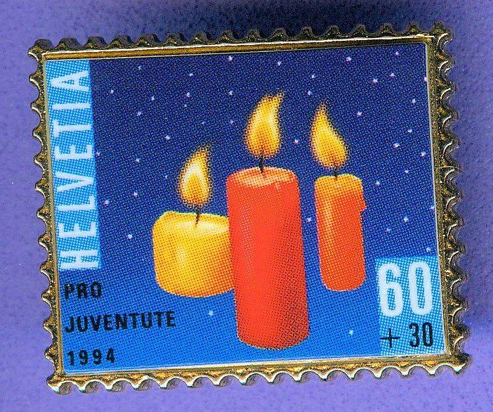 Plaketten & Abzeichen: PTT  Pro Juventute 1994  60 Rappen – Gebraucht aus Winterthur von Sammleroase
