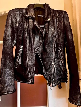 Manebo Leather Jacket, Size 36, Excellent Condition!