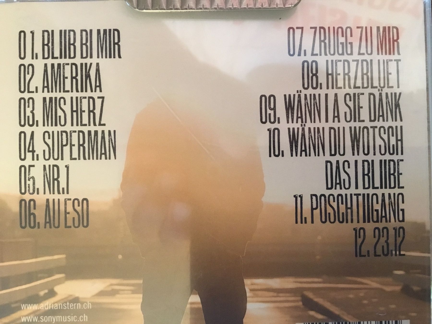 CD: Adrian Stern Herz 11 Tracks  s – Usato da Thierachern venduto da sweden08 1