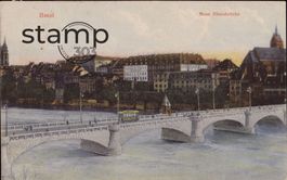 TOP 1907 AK Basel neue Rheinbrücke _ Rarität