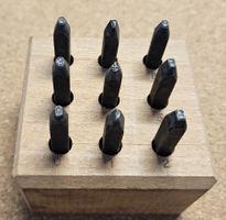 3 mm Schlagzahlen 0-9 mit Holzständer Fr. 5.-