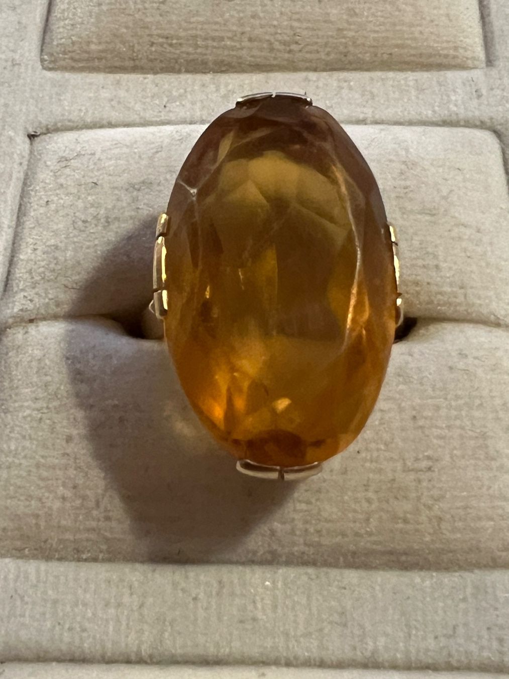 Anelli: Gold-Ring 14K mit Citrin – Usato da Chur venduto da Penting1935 3