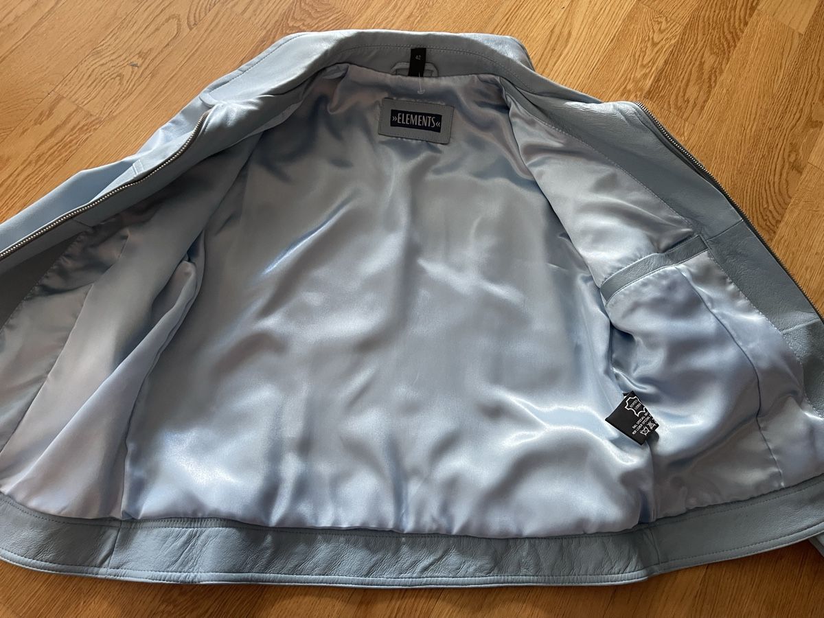 Giacche: Jacke Elements Lederjacke hellblau Gr. 42 – Nuovo (secondo la descrizione) da Rüschlikon venduto da leo_mwz2 8