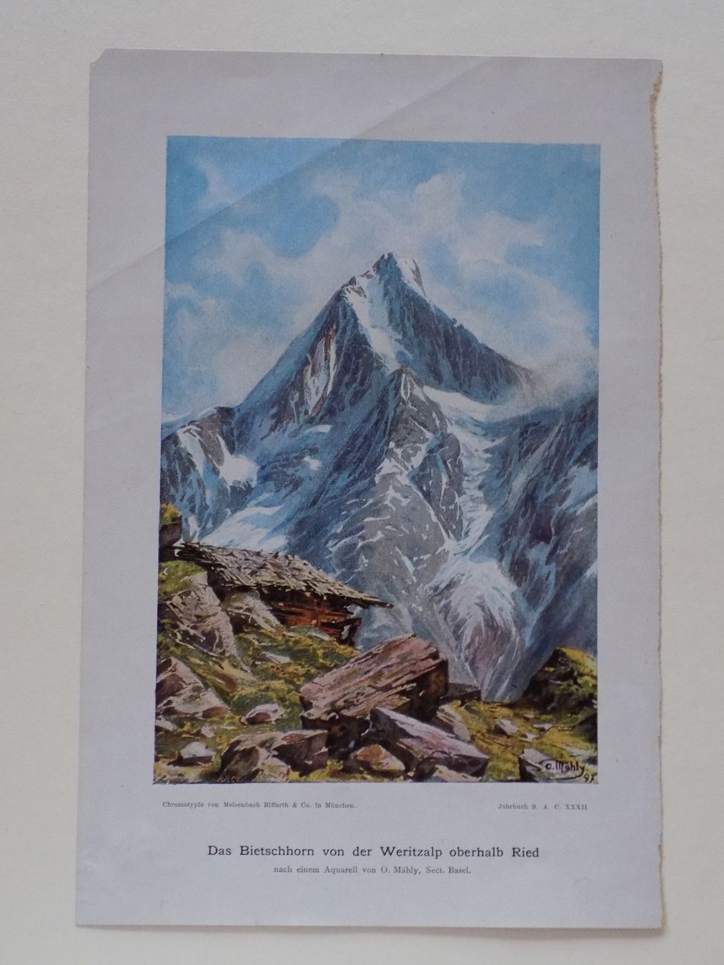 Incisioni: Bietschhorn Wallis – Usato da Risch venduto da Rischli15