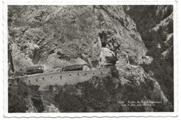 Route du Val d' Anniviers (VS) Postauto - aux Pontis - 1933