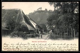 Staufen, Strassenpartie mit Blick zum St