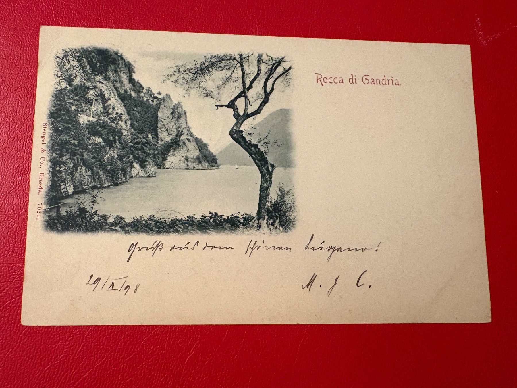 Cartoline postali: 1898 // Rocca di Gandria – Usato da St-Légier-La Chiésaz venduto da Theo005