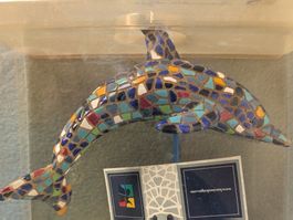 Barcino Delfin Mosaik Original Design, neu in Schachtel