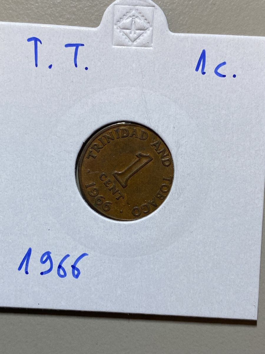 Tutti le monete: Trinité et Tobago - 1 cent - 1966 – Usato da Payerne venduto da Mike1682