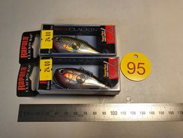 2x Rapala Clackin' Rap Wobbler neu & OVP 8cm 24g Egli