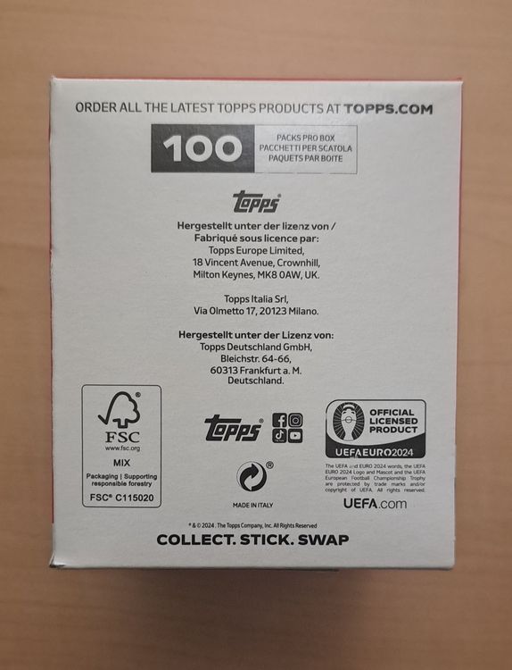 4x Topps Euro 2024 Sticker Boxen Kaufen auf Ricardo