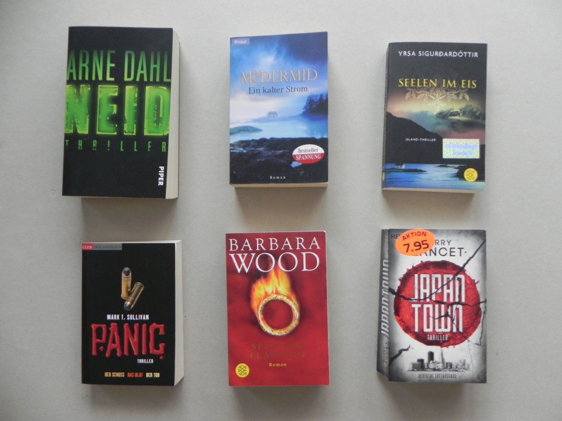 Libri: 6 Taschenbücher Triller versch. Autoren – Usato da Siebnen venduto da krimsie
