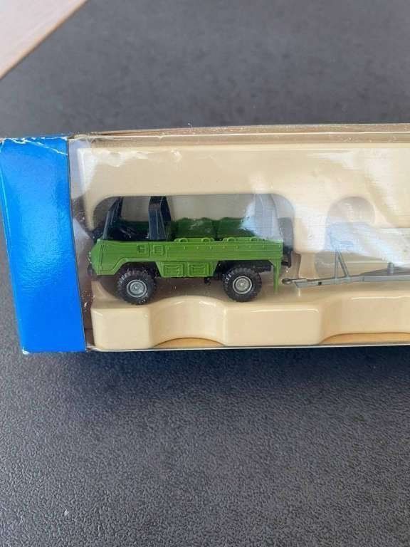 Roco Kit di modellismo & Modellini statici: Roco miniature modell Pingauer et remorque, réf. 1715, 1/87 – Usato da Meyrin venduto da Abac007 1