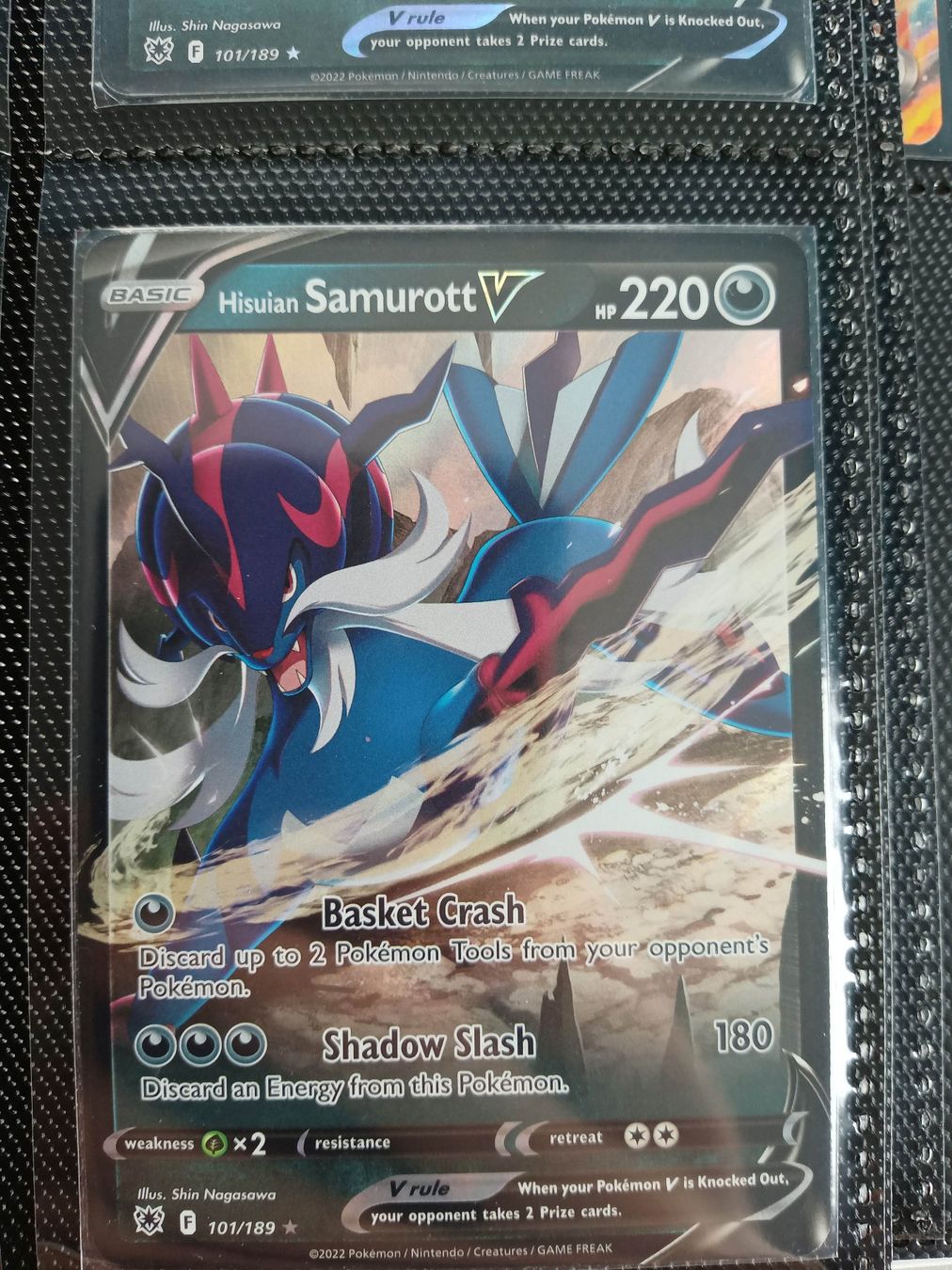 Pokémon Carte collezionabili: Hisuian Samurott V – Usato da Altstätten SG venduto da GGsGameshop