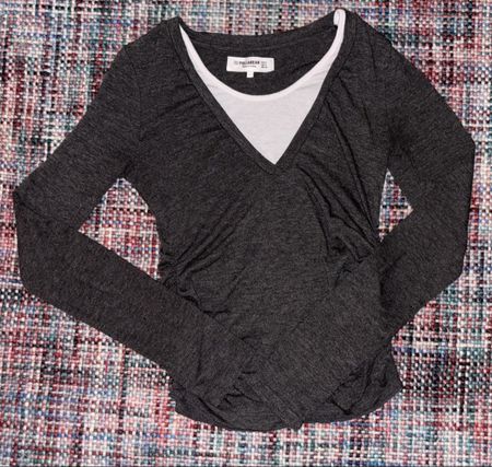 Schickes Langarmshirt von Pull&Bear in Grau, Grösse S
