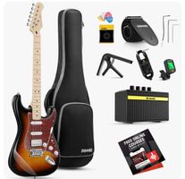+ Donner 39 Zoll E-Gitarre Anfänger ST Elektrische Gitarren