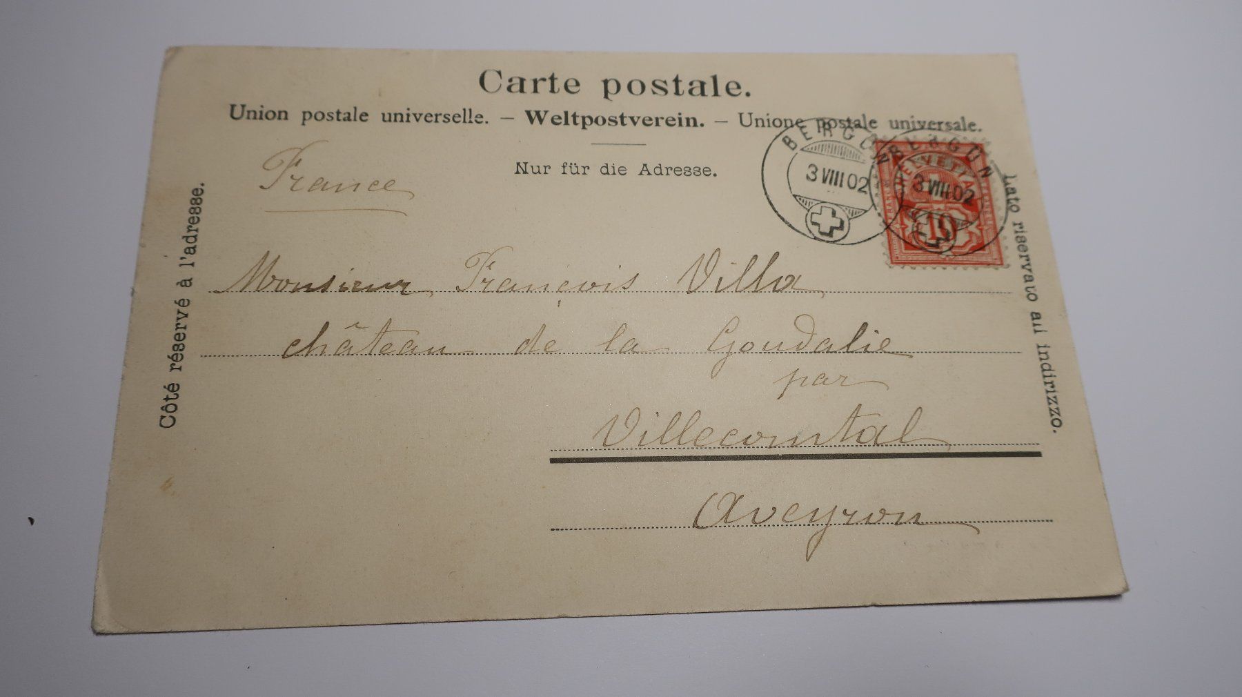 Cartoline postali: Bergün mit Piz d'Aela – Usato da Cormoret venduto da Pascalll2001 4