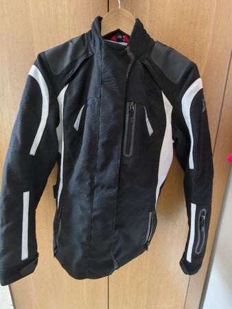 Motorcycle Jacket Black White 