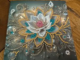 Karte-Grusskarte-Blume-Glück-Natur-Painting-Selfmade