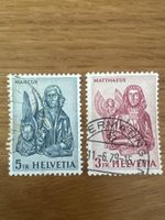 Schweiz Briefmarken – Markus & Matthäus – 5 Fr. + 3 Fr.