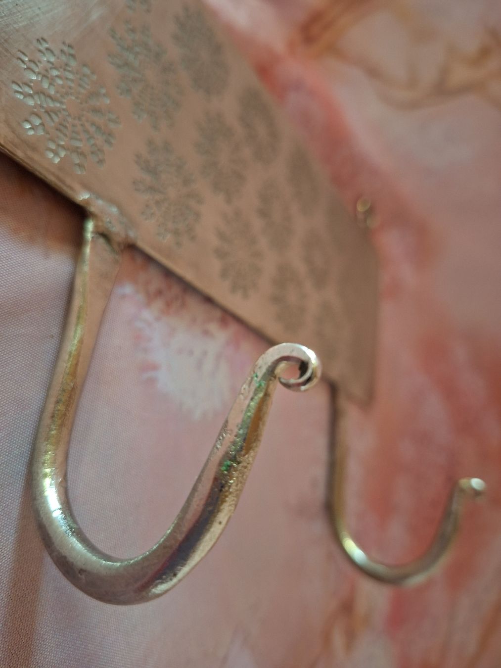 Eisenwaren: Wandhaken mit Muster Aluminium – Neu (gemäss Beschreibung) aus Nassen von verrueckt 2
