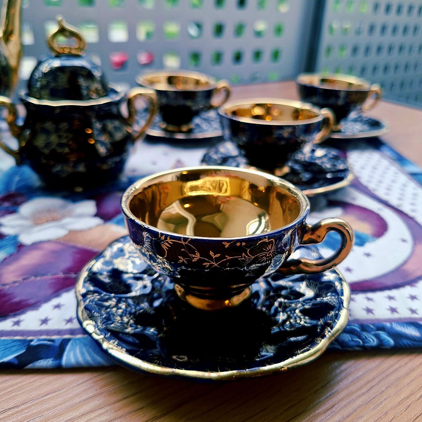 Set di piatti: Service à café "Midnight Gold" | MAYER & WIESAU – Usato da Sion venduto da XeniyaX 6