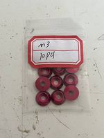 Aluminium Unterlegscheiben M3 rot 10 Stück neu