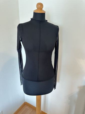 Sheer Black Long Sleeve Top - Perfect Layering Piece!
