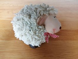 Schaf Figur Keramik Wolle Lämmli 🐑🐑🐑
