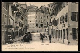 Wyl /SG, Strassenpartie Untere Vorstadt 
