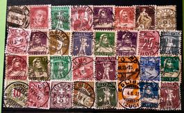 ALT LOT CH BRIEFMARKEN mit Stempel  Siehe Original Fotos. 
