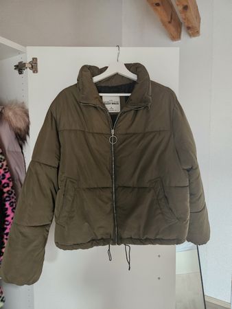 Tally Weijl Puffer Jacke olivgrün Grösse L