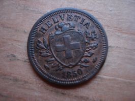 (W5) 1 Rappen 1850