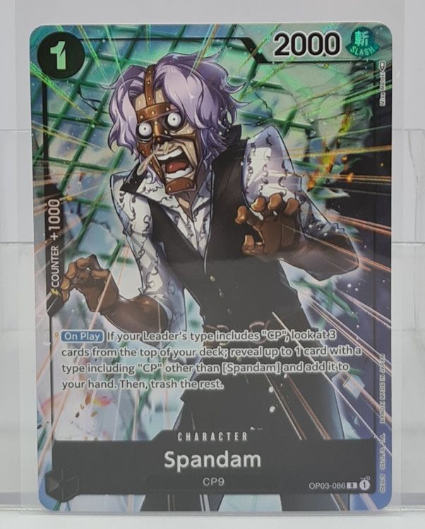 One Piece [EN] OP03-086 Spandam Alt Art (Neu (gemäss Beschreibung)) in ...