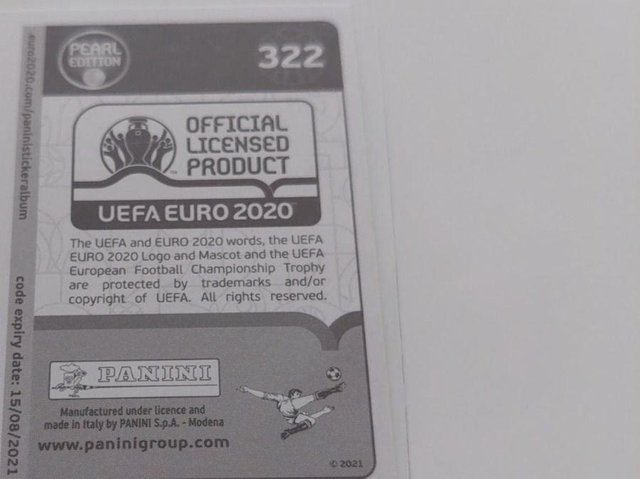 Panini Carte collezionabili: Ukraine Wappen/Logo Glitzerbild EM 2020 – Usato da Köniz venduto da Toyscollect 1