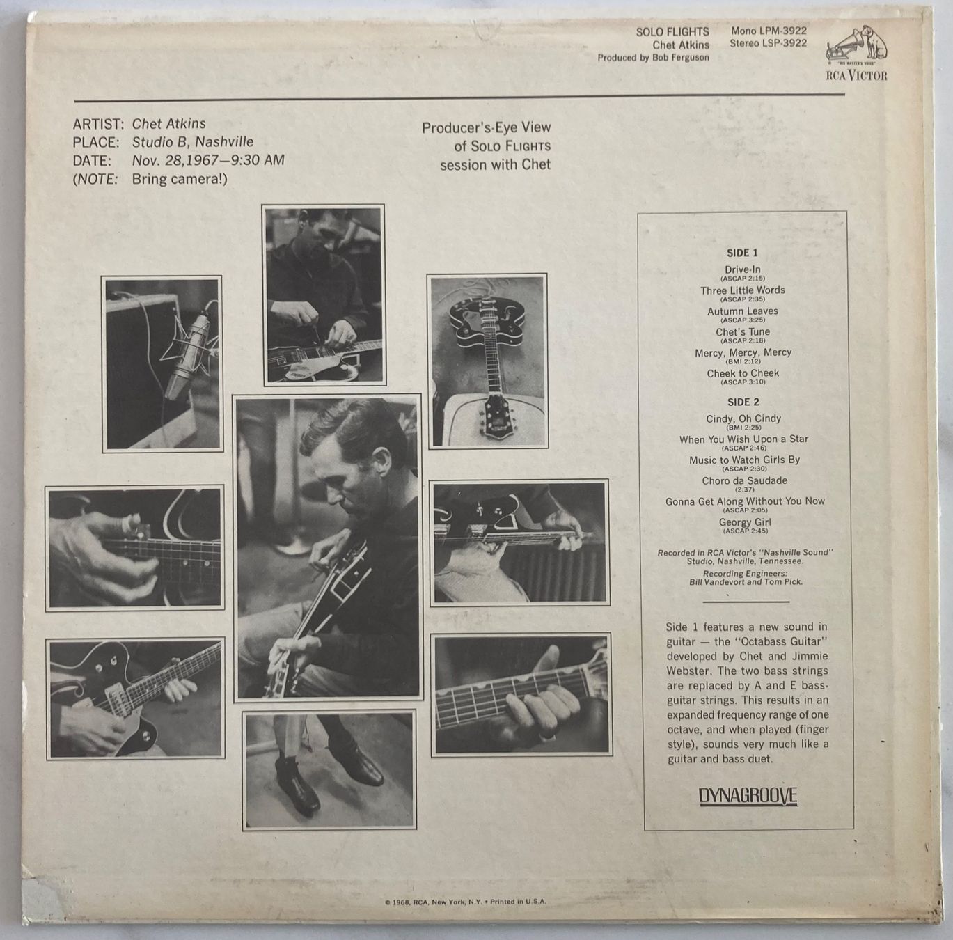 Dischi in vinile: CHET ATKINS - SOLO FLIGHTS – Usato da Poliez-Pittet venduto da Newtown-Records 1