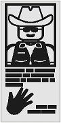 Lego System Fliese 1x2 (3069px34)