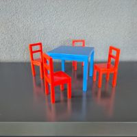 Ikea Huset Mini Deco Möbel Set Tisch/Stühle 5 Teile