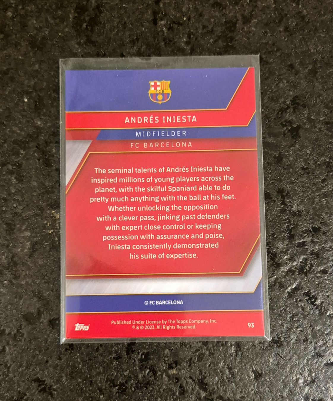 Topps Sammelbilder & Trading cards: Iniesta - Barcelona - Topps – Neu (gemäss Beschreibung) aus Burg AG von Danoe 1