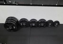 Hantelscheiben 80 kg / 50 mm (Gussgummiert)
