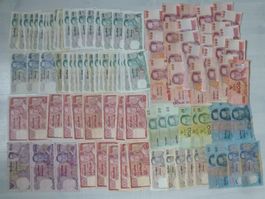 Lot ++ 100 alten Banknoten aus Thailand ab 1975