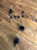 Modeschmuck Nerzbombeln und Ohrhängern