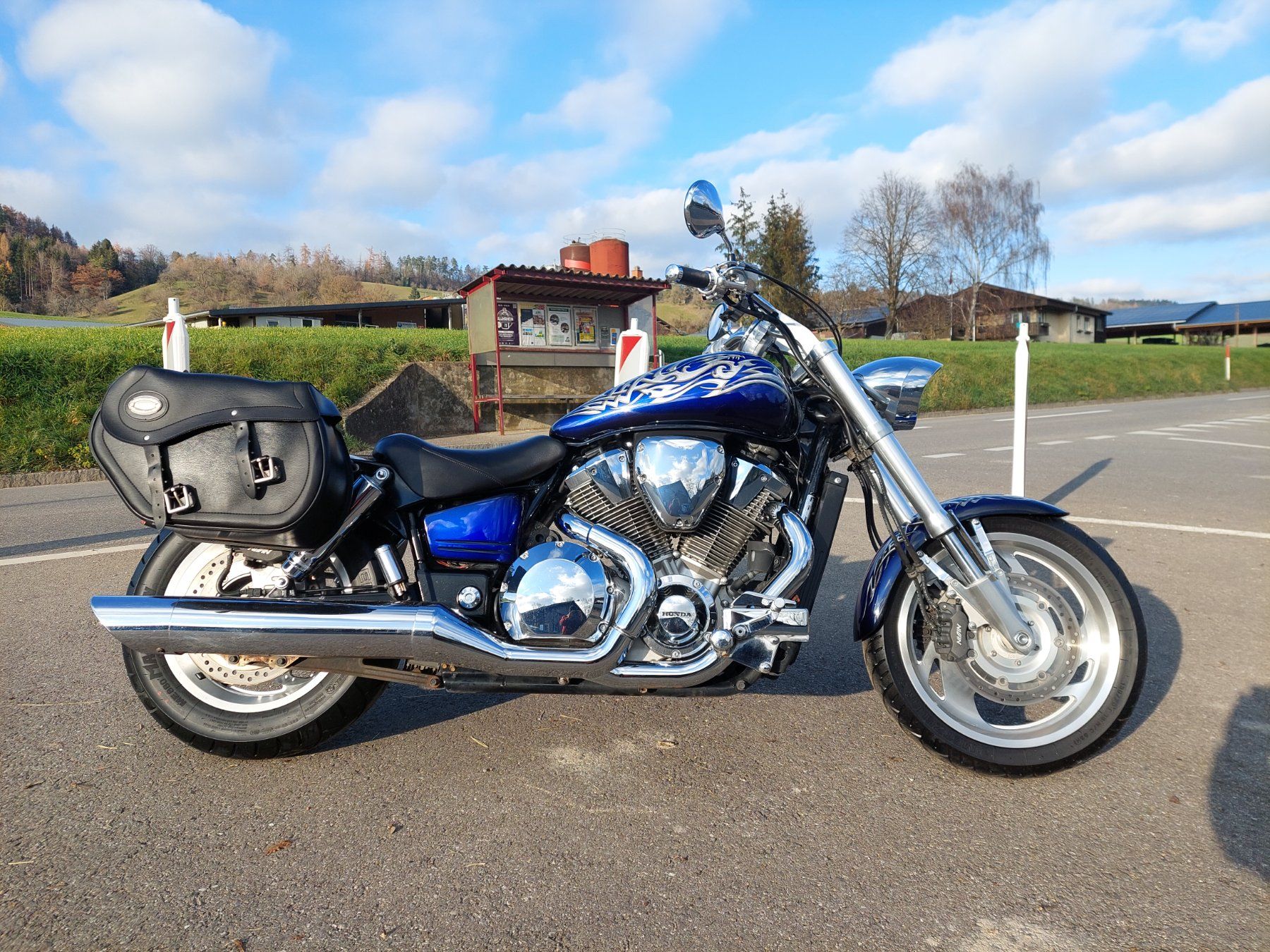 Honda VTX 1800 Shadow Chopper Viking design Frisch ab MFK (Gebraucht ...