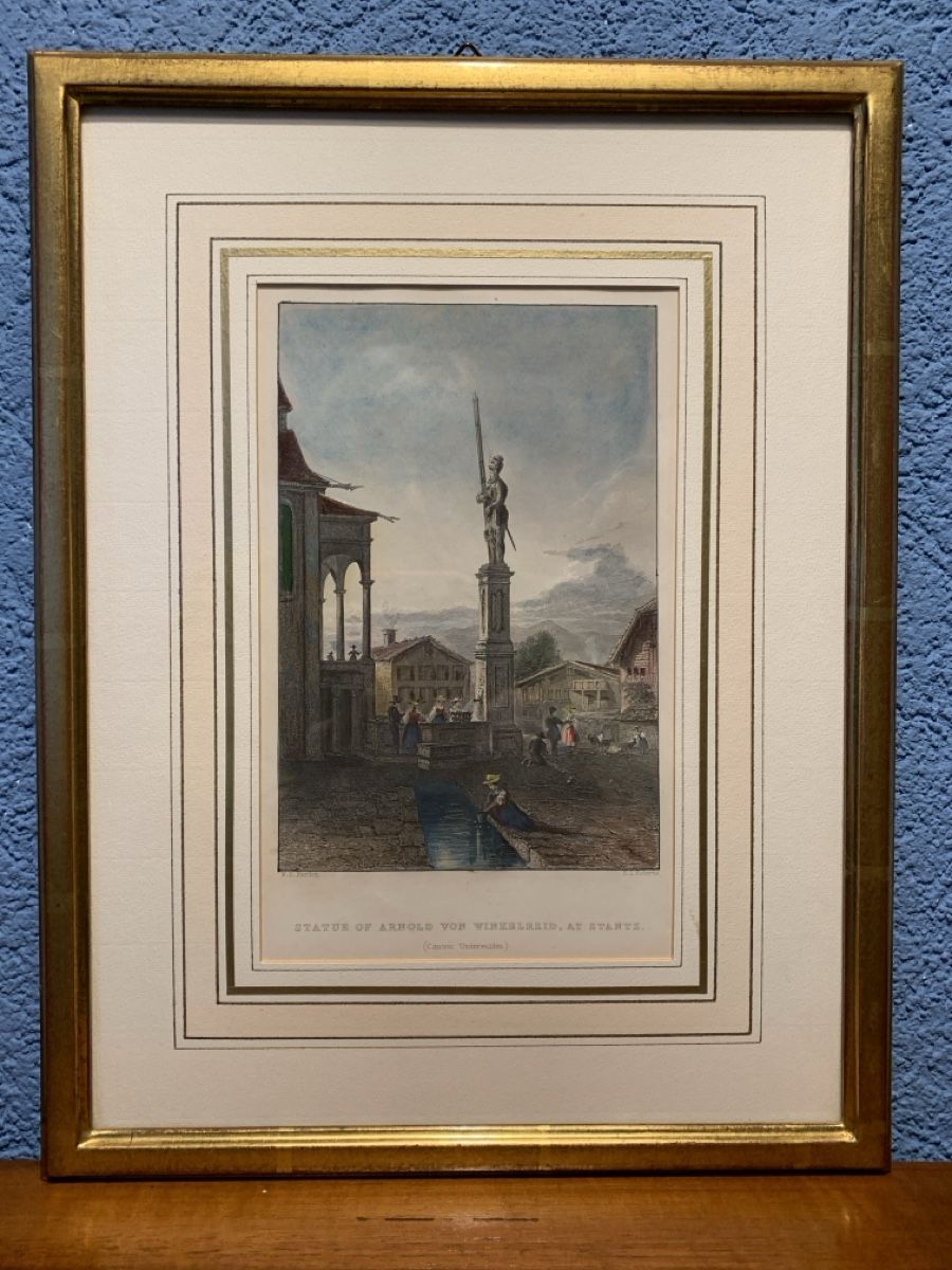 Gravures: Gravure d’Arnold von Winkelried à Stantz – D'occasion à Veytaux par Latourelle