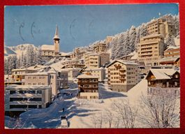 Arosa Dorfzentrum Winterlandschaft 1980