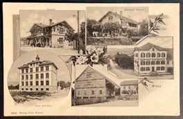 5-bildrige AK:  BRÜGG bei Biel-Bienne, BE  1916
