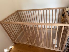 IKEA Kinderbett Gitterbett 120x60, Matratze gratis