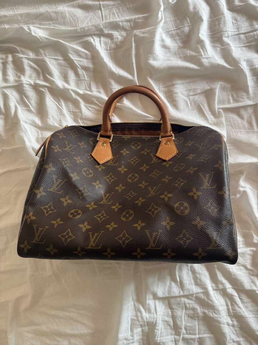 Taschen für Damen: Louis Vuitton Speedy 30 Monogram Tasche Leder – Gebraucht aus Rickenbach BL von lua_xzm7 1