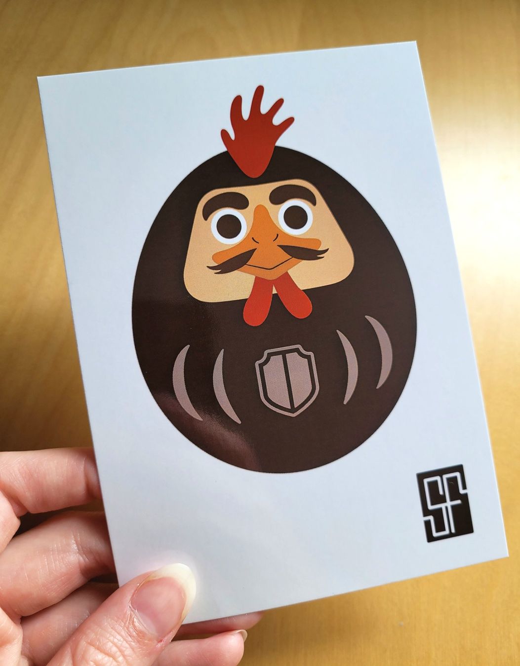 Cartoline postali: Postcard Rooster / Daruma Zodiac Collection – Nuovo (secondo la descrizione) da Bellinzona venduto da SFdesign