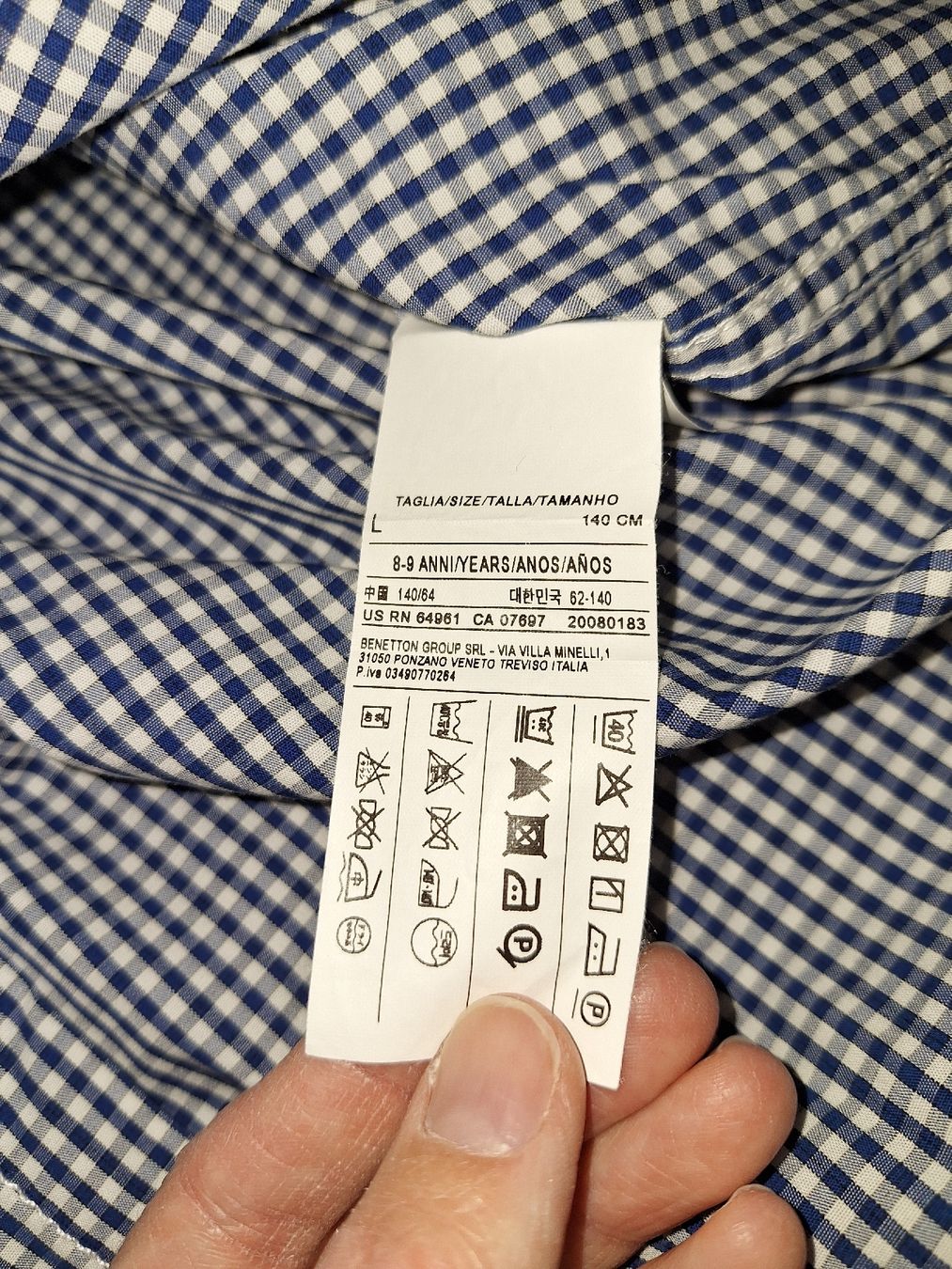 Benetton Camicie, T-shirt & Polo: Langarmhemd von Benetton in Gr. 140 – Usato da Oberrieden venduto da man_tky9 3